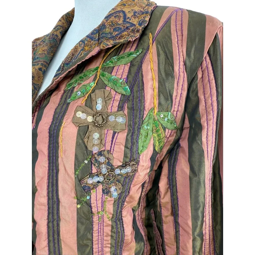 NWT Vtg 90s Blazer Tiered Skirt Set | Whimsigoth Steampunk Boho Grunge Fairycore - Picture 5 of 16
